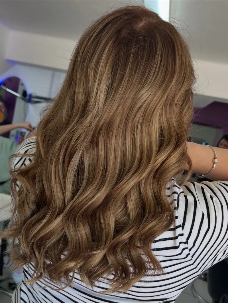 Warm honey balayage transformation Somerset West