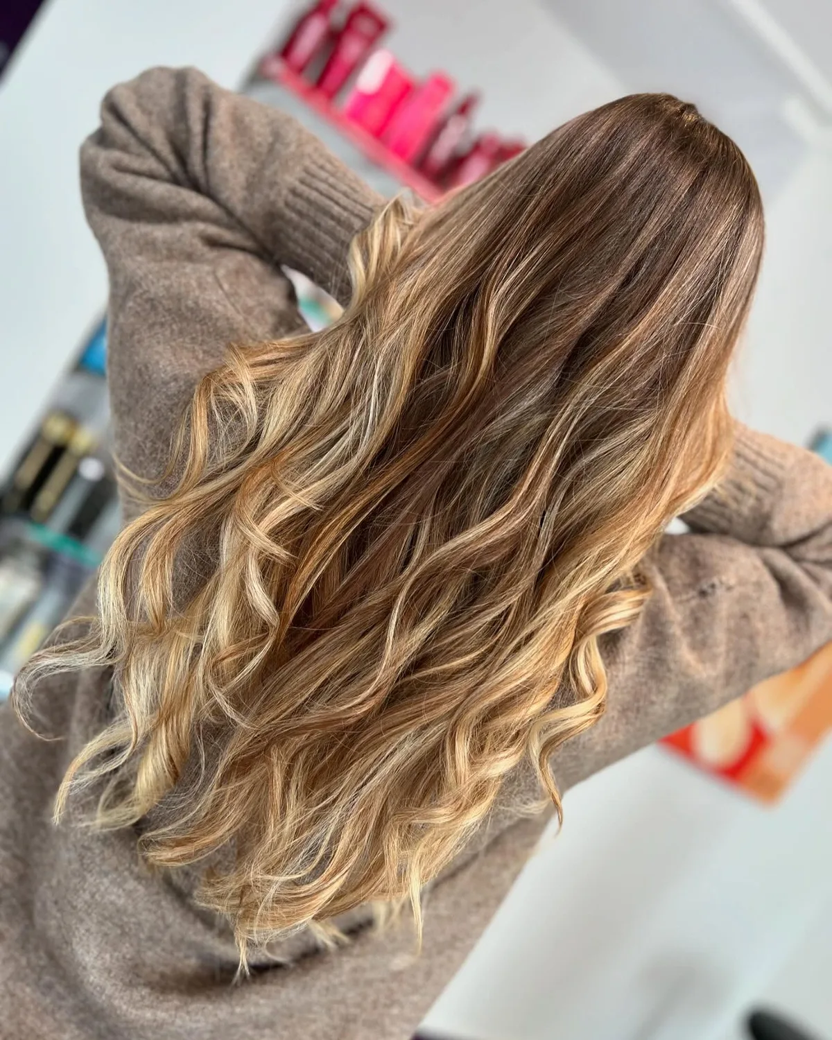Hand-painted balayage hair colour Somerset West